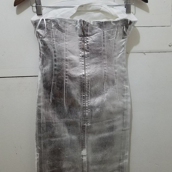 NWT SILVER ZW FITTED METALLIC DRESS REF 9632/242 BLOGGERS FAV - Picture 14 of 15